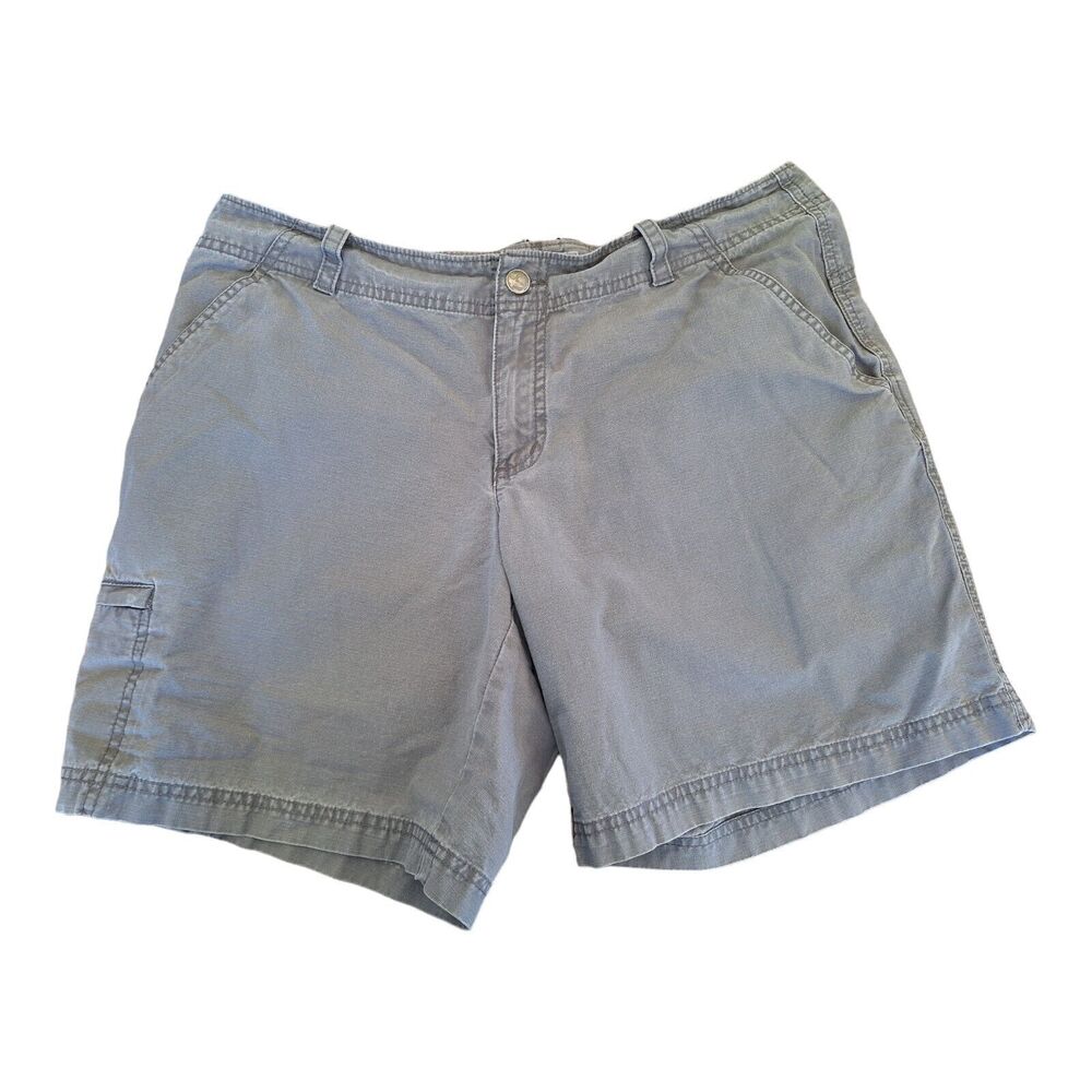Guide Series Cargo Shorts Cotton Ripstop Gray Size 10 Zip Pocket Hiking modest